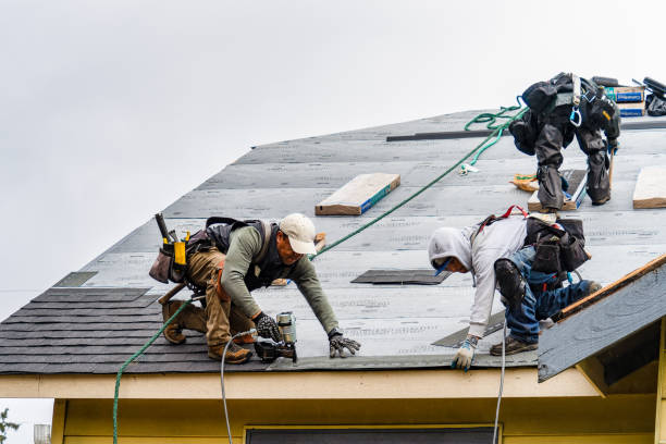 Professional Roofing technician working in San Mateo, CA